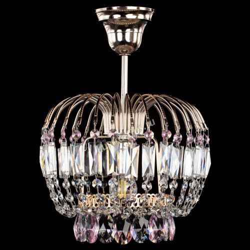 Люстра Малинка розовая в Кирове Гусь Хрустальный