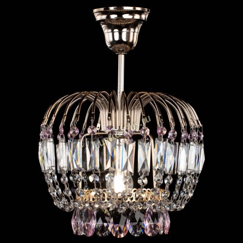 Люстра Малинка розовая в Кирове Гусь Хрустальный