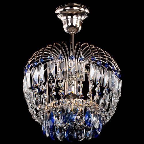 Люстра Малинка синяя в Кирове Гусь Хрустальный