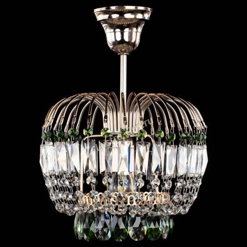 Люстра Малинка зеленая в Кирове Гусь Хрустальный