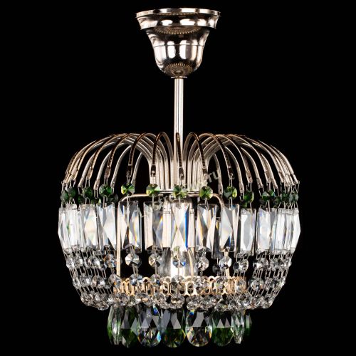 Люстра Малинка зеленая в Кирове Гусь Хрустальный