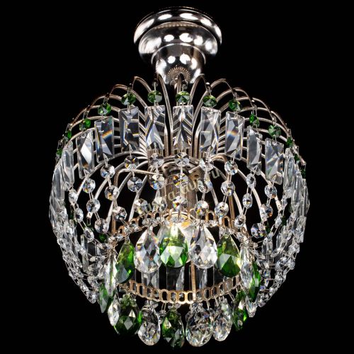 Люстра Малинка зеленая в Кирове Гусь Хрустальный