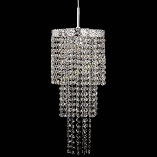 Люстра Милан №1 каскад на тросе в Кирове Гусь Хрустальный