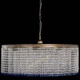 Люстра Милан капель №10 под бронзу синяя с подвесом в Кирове