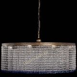 Люстра Милан капель №10 под бронзу синяя с подвесом в Кирове