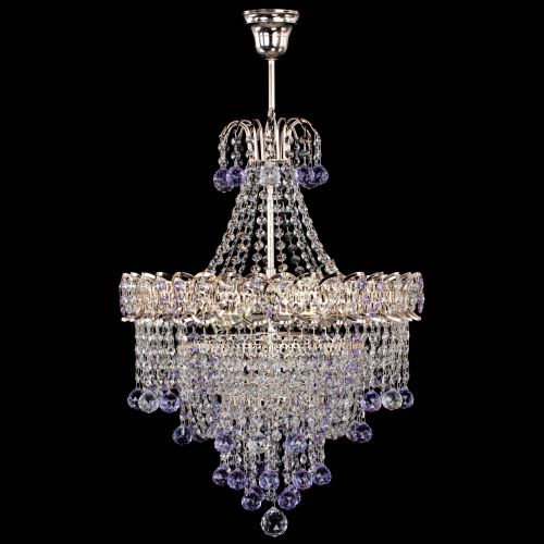Люстра Натали Софья фиолетовая в Кирове Гусь Хрустальный
