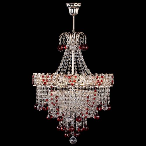 Люстра Натали Софья красная в Кирове Гусь Хрустальный