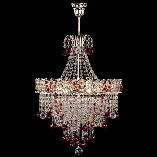 Люстра Натали Софья красная в Кирове Гусь Хрустальный