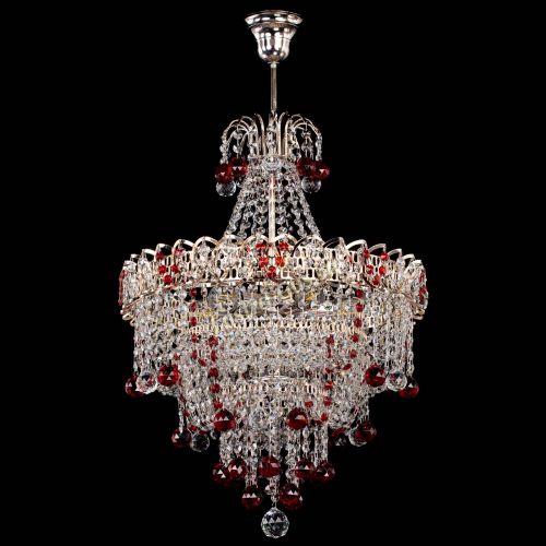Люстра Натали Софья красная в Кирове Гусь Хрустальный