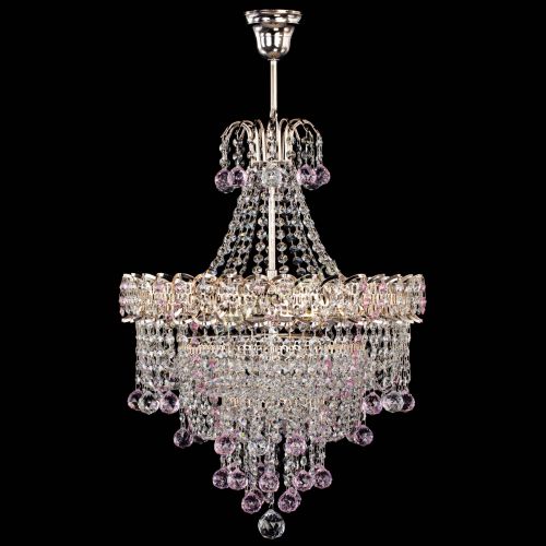 Люстра Натали Софья розовая в Кирове Гусь Хрустальный