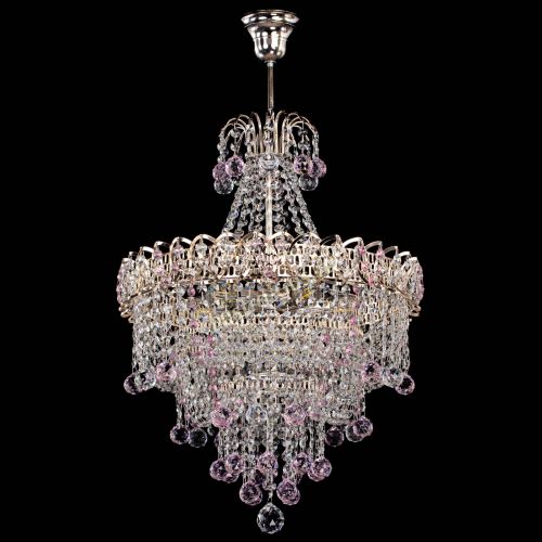 Люстра Натали Софья розовая в Кирове Гусь Хрустальный