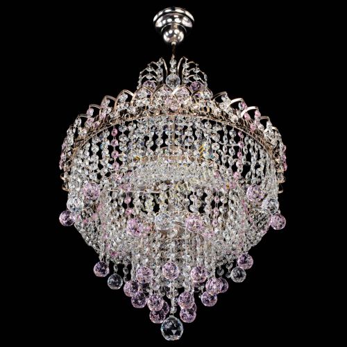 Люстра Натали Софья розовая в Кирове Гусь Хрустальный