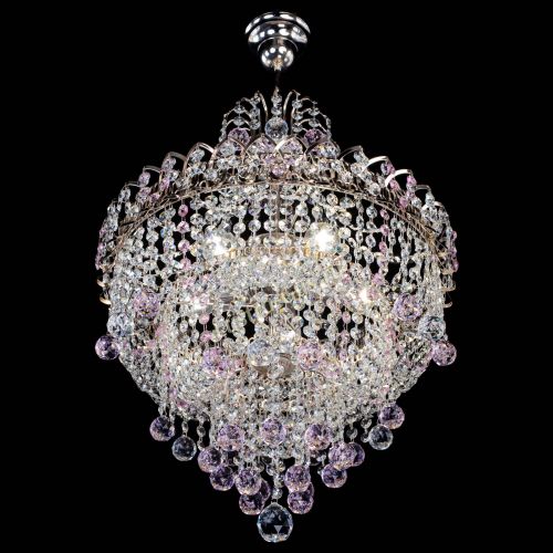 Люстра Натали Софья розовая в Кирове Гусь Хрустальный