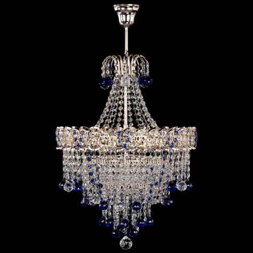 Люстра Натали Софья синяя в Кирове Гусь Хрустальный