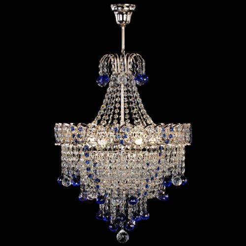 Люстра Натали Софья синяя в Кирове Гусь Хрустальный