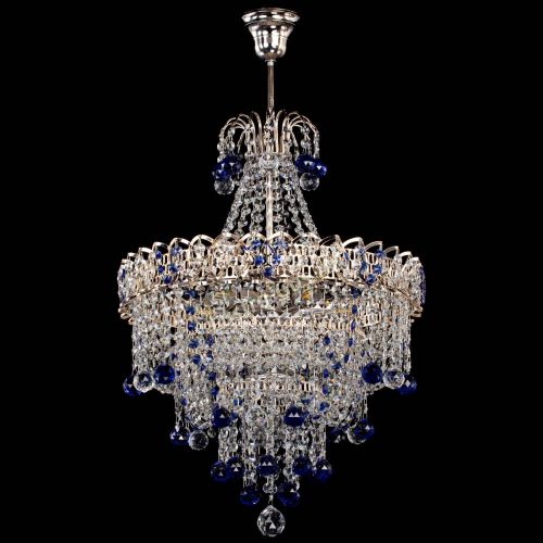 Люстра Натали Софья синяя в Кирове Гусь Хрустальный
