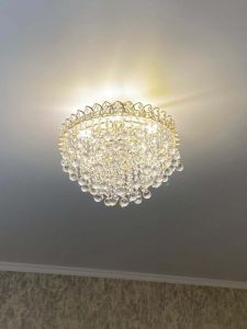 Люстра Капель Лепесток Шар  30мм с подвесом в Кирове отзыв и фото покупателя