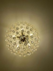 Люстра Капель Лепесток Шар  30мм с подвесом в Кирове отзыв и фото покупателя