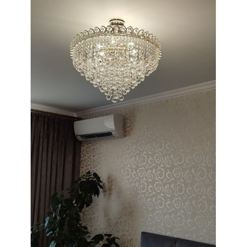 Люстра Капель Лепесток Шар  30мм с подвесом в Кирове Гусь Хрустальный