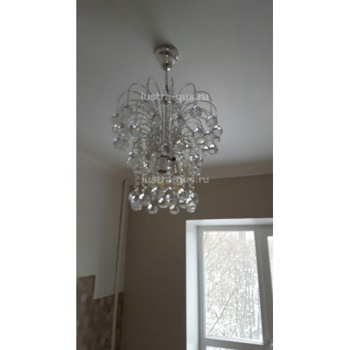 Люстра Каскад Шар 40 мм в Кирове Гусь Хрустальный