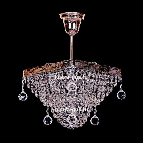 Люстра Квадрат 1 лампа с подвесом в Кирове Гусь Хрустальный