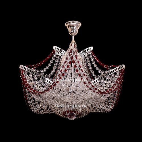 Люстра Лилия №4 цветная в Кирове Гусь Хрустальный