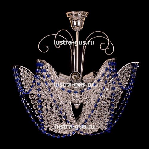 Люстра Орхидея №3 цветная в Кирове Гусь Хрустальный