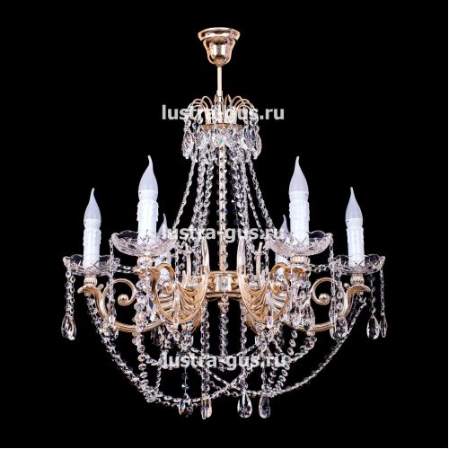 Люстра Свеча Лайт №1 (рожки - пластик) в Кирове Гусь Хрустальный