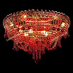 Люстра Водопад Софья красная в Кирове отзыв и фото покупателя