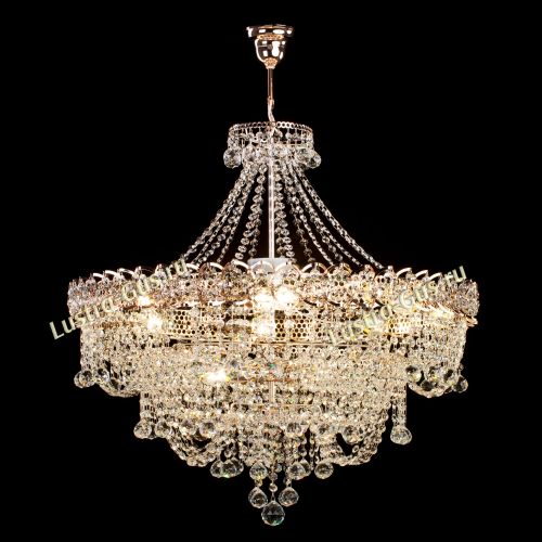 Люстра Водопад Софья с подвесом в Кирове Гусь Хрустальный