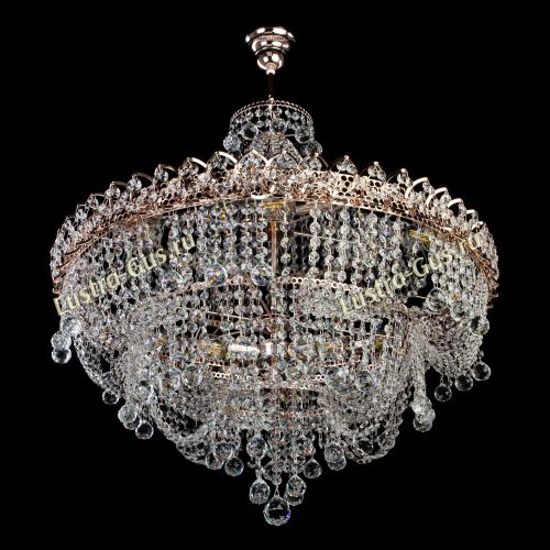 Люстра Водопад Софья с подвесом в Кирове Гусь Хрустальный