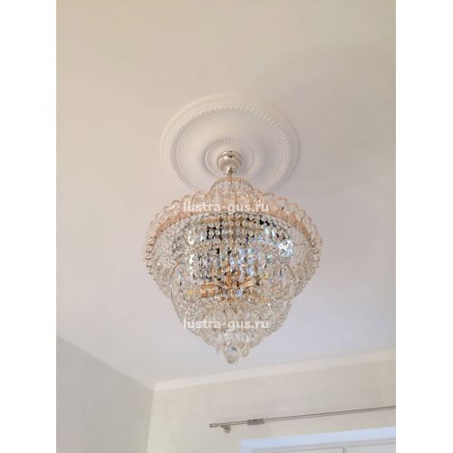 Люстра Водопад с подвесом  в Кирове Гусь Хрустальный