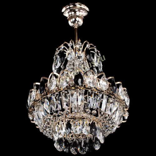 Люстра Ника 1 лампа черная в Кирове Гусь Хрустальный