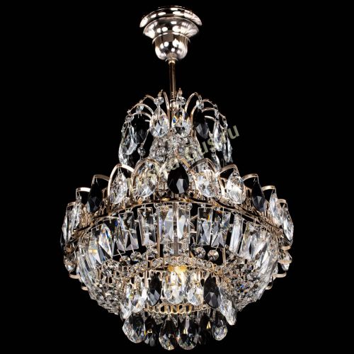 Люстра Ника 1 лампа черная в Кирове Гусь Хрустальный