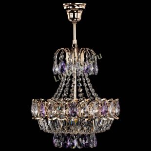 Люстра подвесная Ника 1 лампа фиолетовая