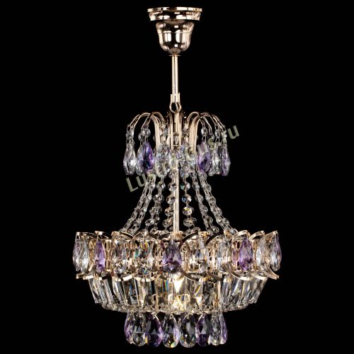 Люстра Ника 1 лампа фиолетовая в Кирове Гусь Хрустальный