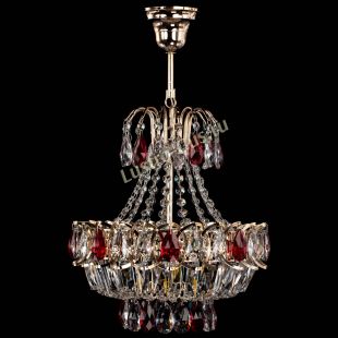 Люстра подвесная Ника 1 лампа красная