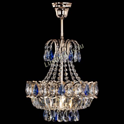 Люстра Ника 1 лампа синяя в Кирове Гусь Хрустальный