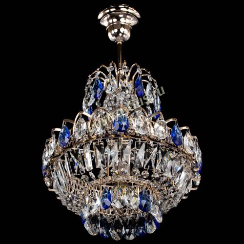 Люстра Ника 1 лампа синяя в Кирове Гусь Хрустальный