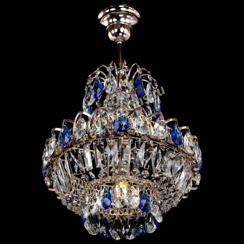 Люстра Ника 1 лампа синяя в Кирове Гусь Хрустальный