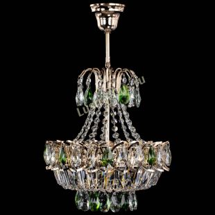 Люстра подвесная Ника 1 лампа зеленая