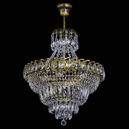 Люстра Ника №5 подвесная под бронзу в Кирове Гусь Хрустальный