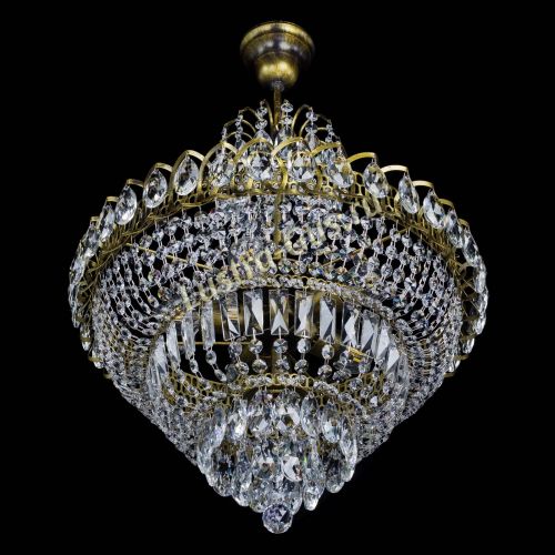 Люстра Ника №5 подвесная под бронзу в Кирове Гусь Хрустальный