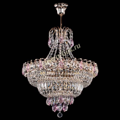 Люстра Ника подвесная Розовая в Кирове Гусь Хрустальный