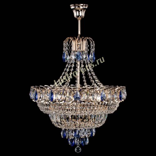 Люстра Ника подвесная Синяя в Кирове Гусь Хрустальный