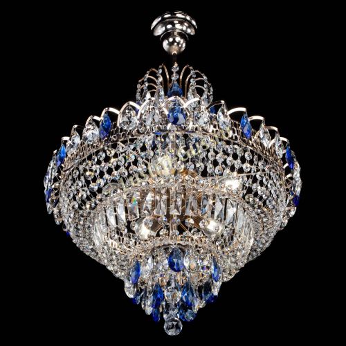 Люстра Ника подвесная Синяя в Кирове Гусь Хрустальный