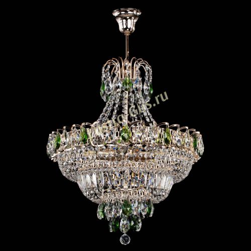 Люстра Ника подвесная Зеленая в Кирове Гусь Хрустальный