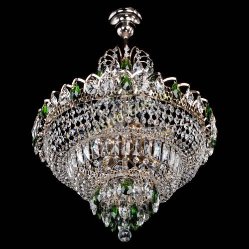 Люстра Ника подвесная Зеленая в Кирове Гусь Хрустальный