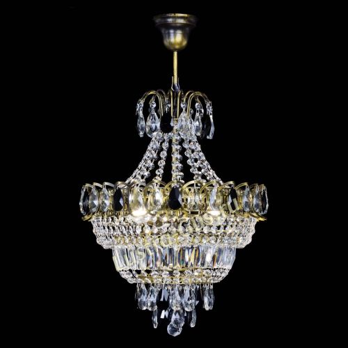 Люстра Ника подвесная Черная под бронзу в Кирове Гусь Хрустальный