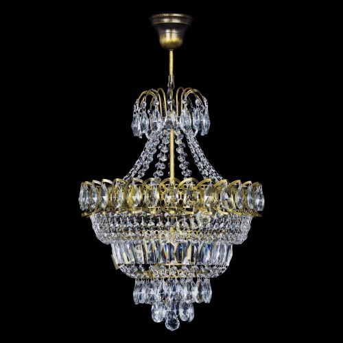 Люстра Ника подвесная под бронзу в Кирове Гусь Хрустальный